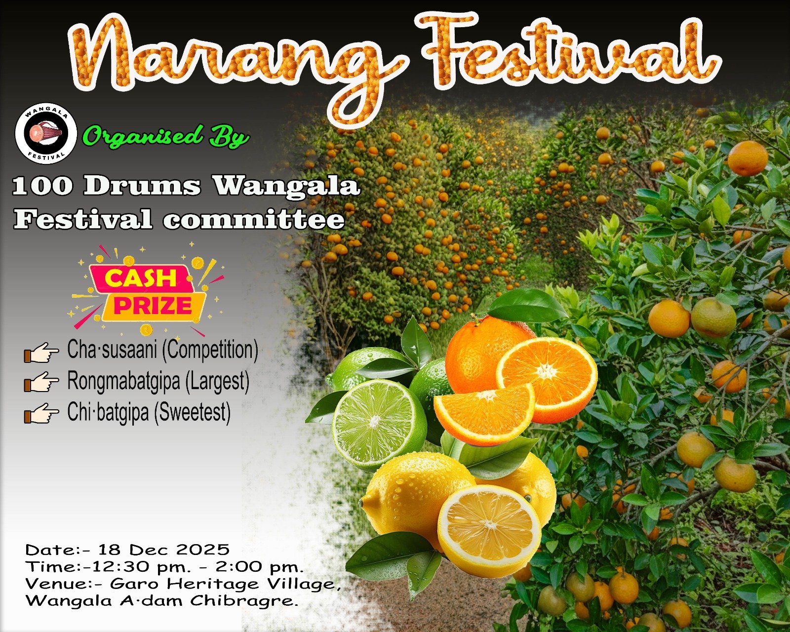 HDWFC organises Narang Festival at Chibragre Wangala A·dam