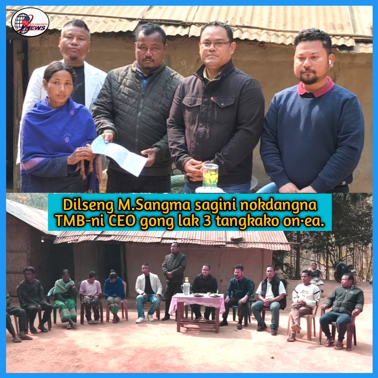 Sorkari sianggipa Dilseng Sangma-ni nokdangna tangka gong lak gittamko on·a