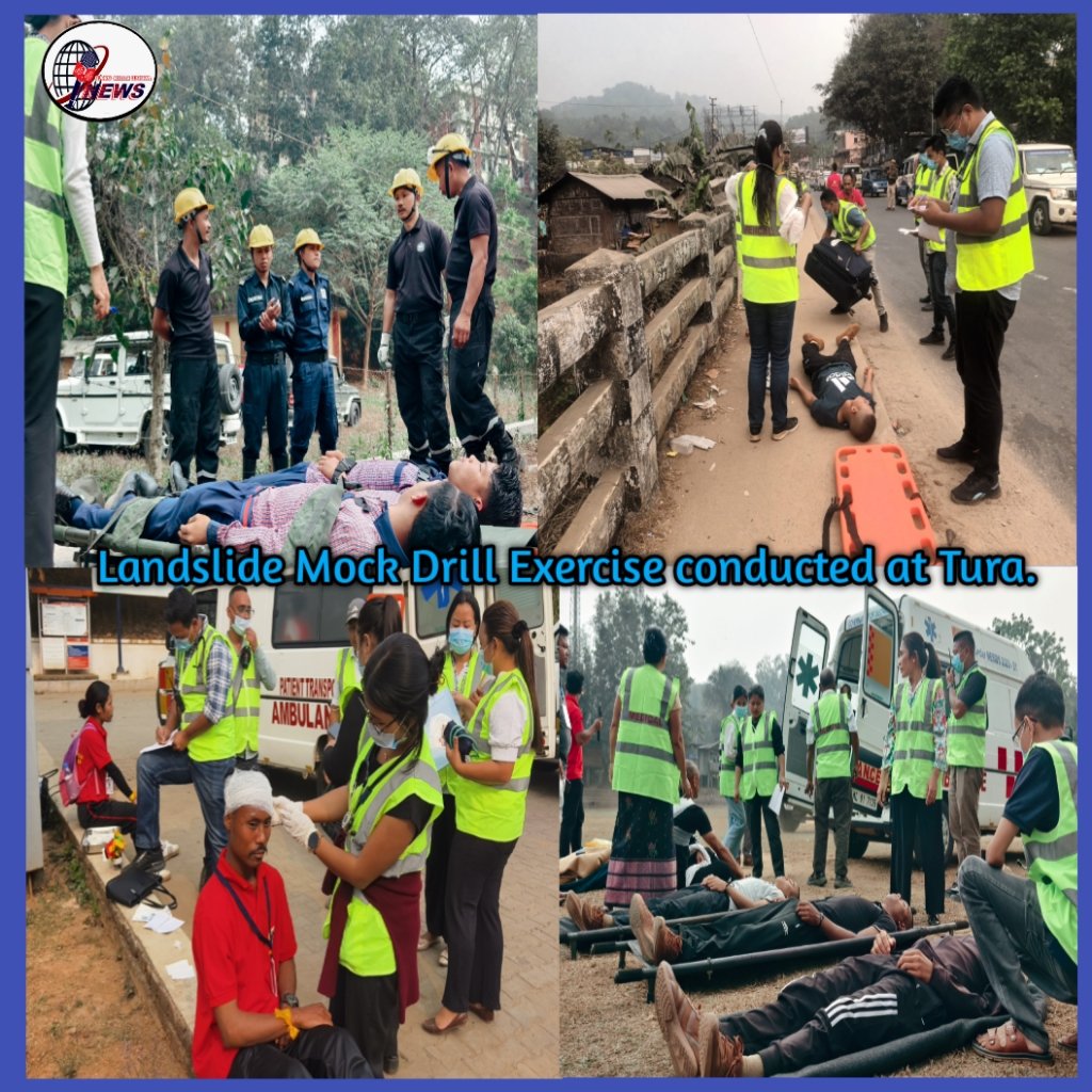 Multi-State Earthquake and Landslide Mock Drill Conducted Successfully in West Garo Hills