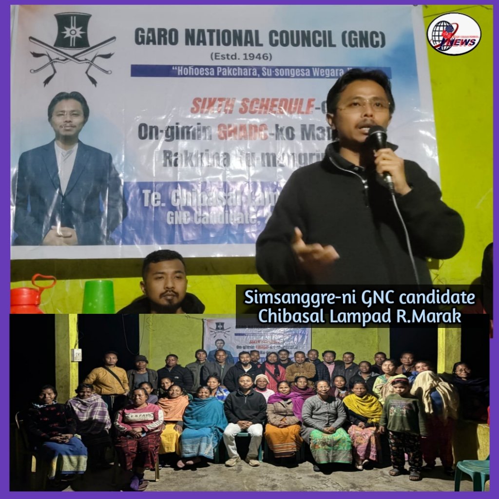 Chibasal Lampad R. Marak, GNC-ni Candidate ong·e Simsanggre constituency-o susaenga