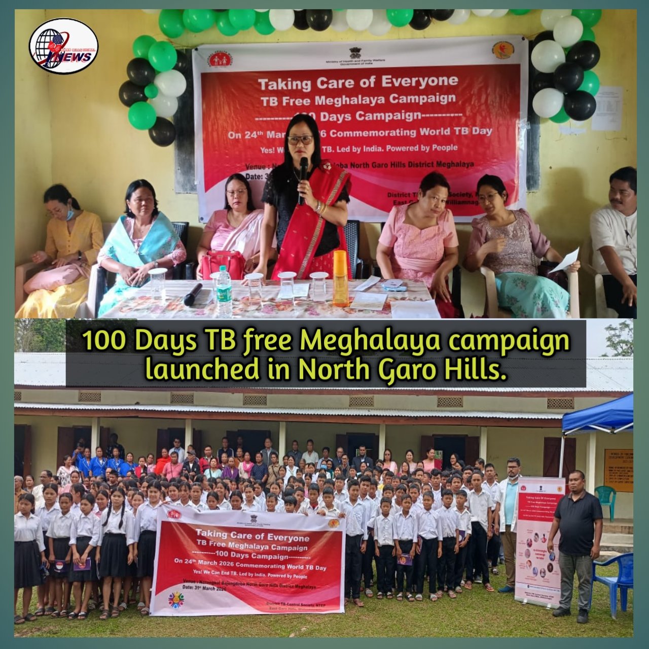 100 Days TB Free Meghalaya Campaign Launched in North Garo Hills