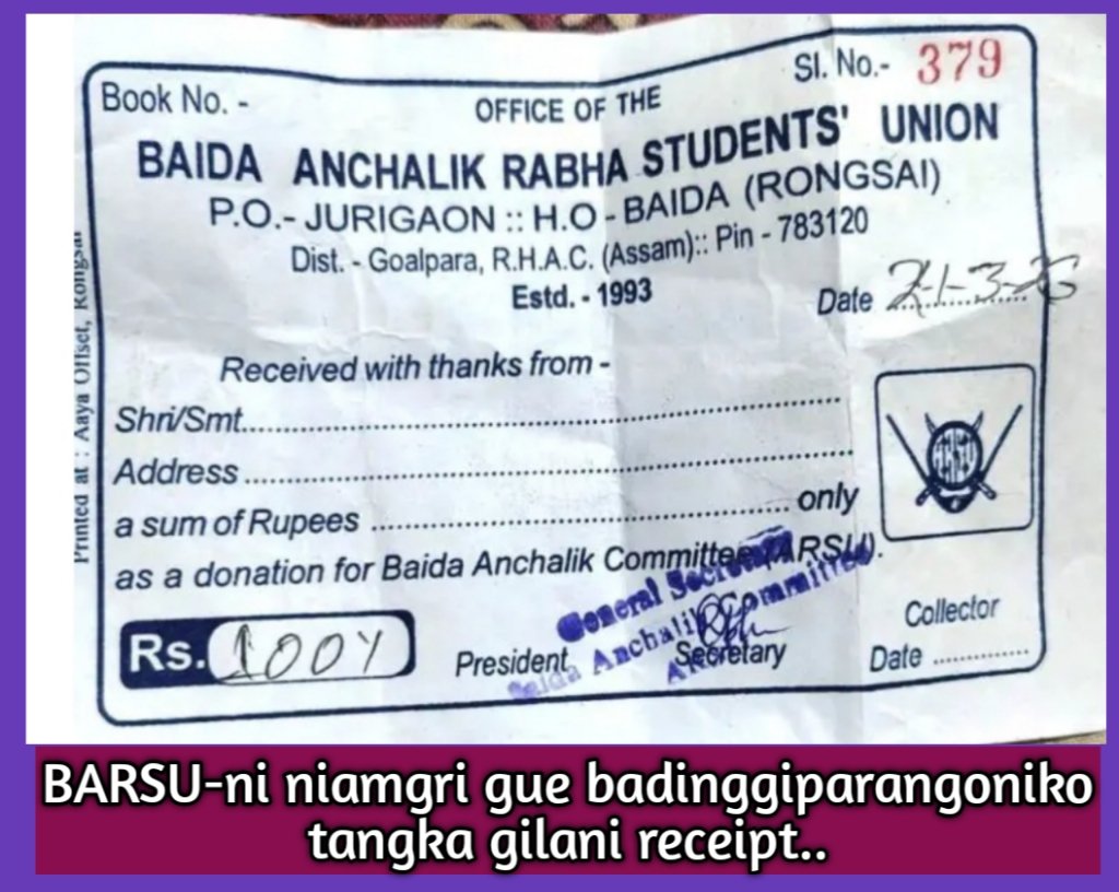 Gue badinggiparangoniko niamgri tangka gilengani gimin BARSU-ni kosako NGO-rang badi ka·a