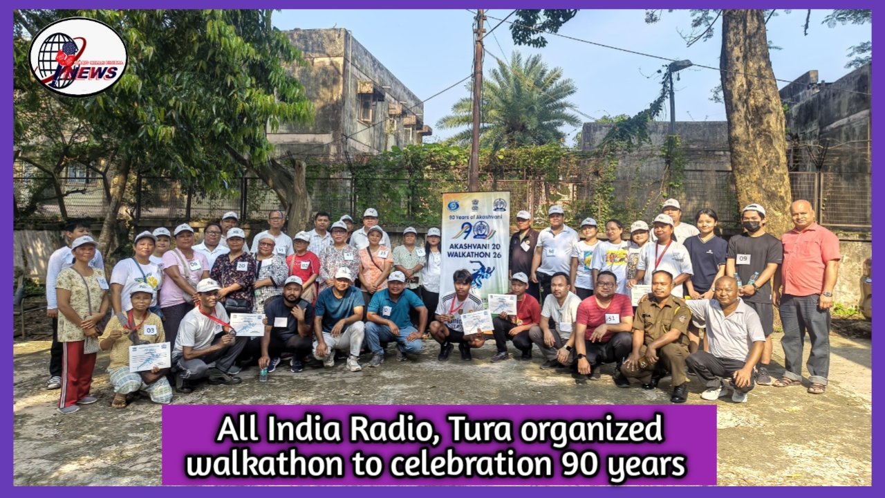 AIR Tura organizes Walkathon to celebrate 90 years of All India Radio