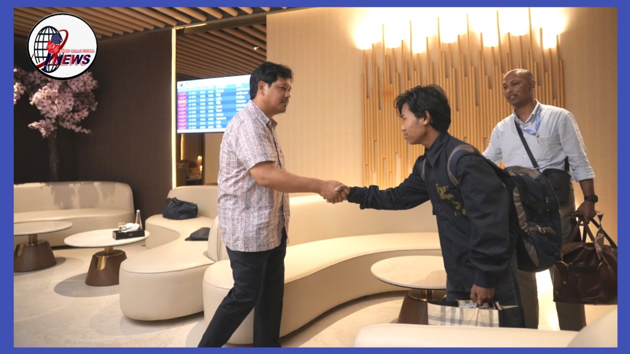 Chief Minister Receives Rescued Meghalaya Youth at Guwahati Airport