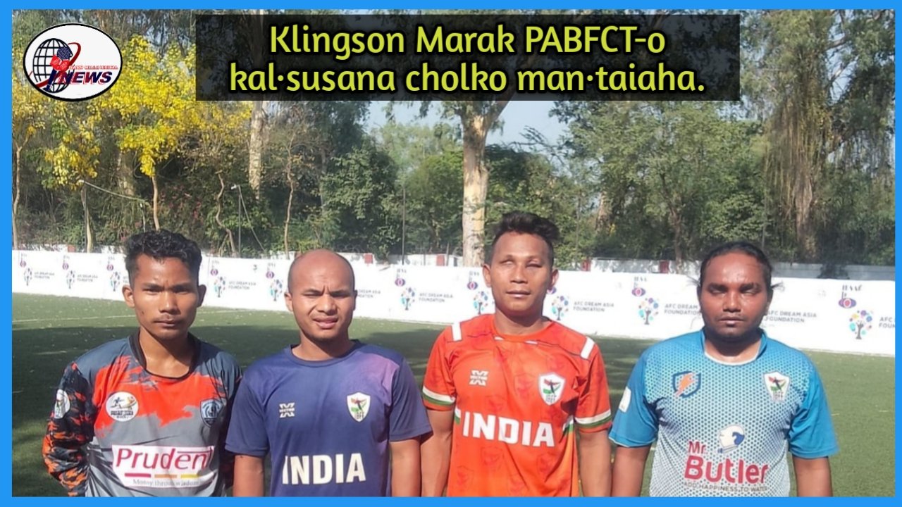Klingson Marak Para Asia Blind Football Championship Tournament-o kal·na seokako man·taiaha