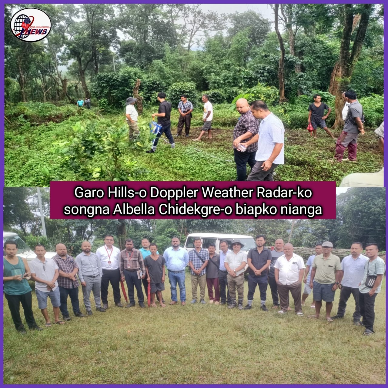 Garo Hills-o skanggipa changna Doppler Weather Radar-ko songna bon·kame biapko nianga