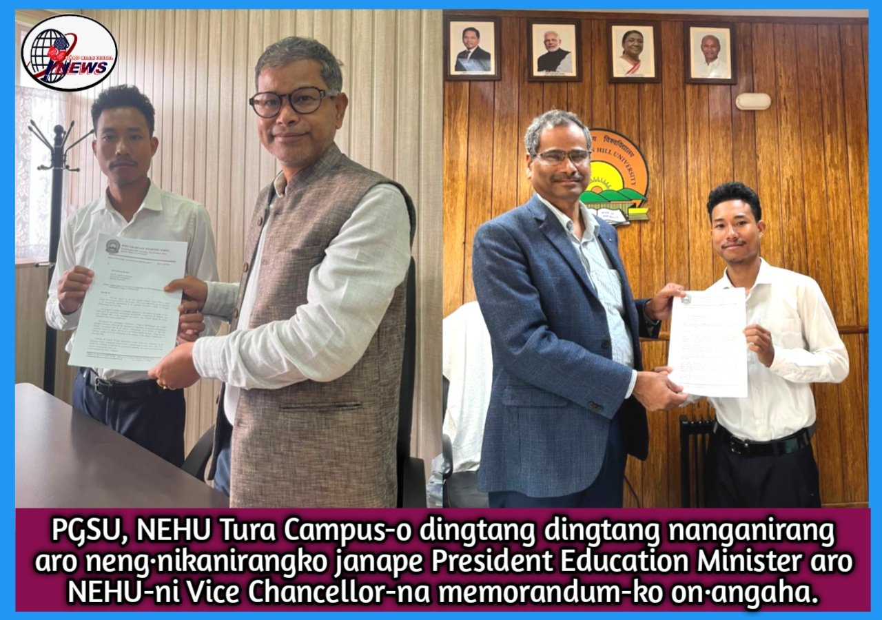 PGSU a·dokni Education Minister aro NEHU-ni Vice Chancellor-na memorandum-ko on·ea